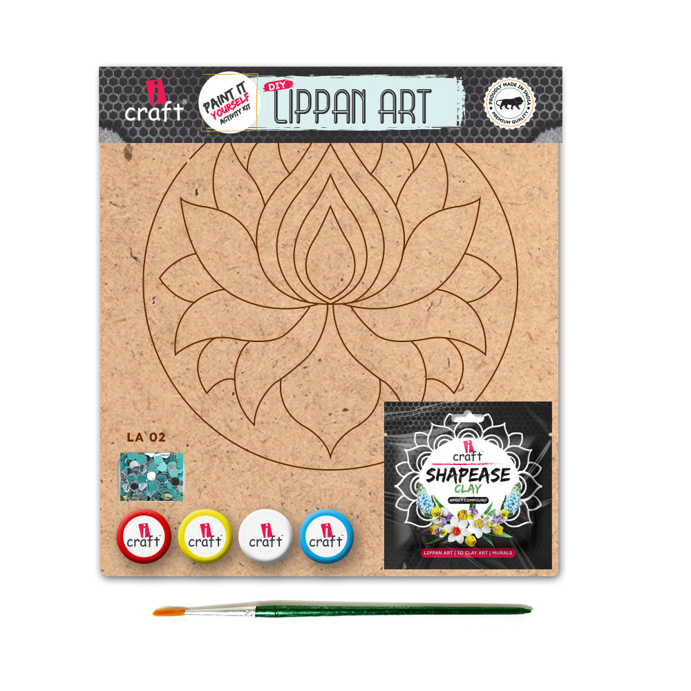 iCraft Lippan Art Kit LA 02 - DIY Folk Art Painting Kit iCraft
